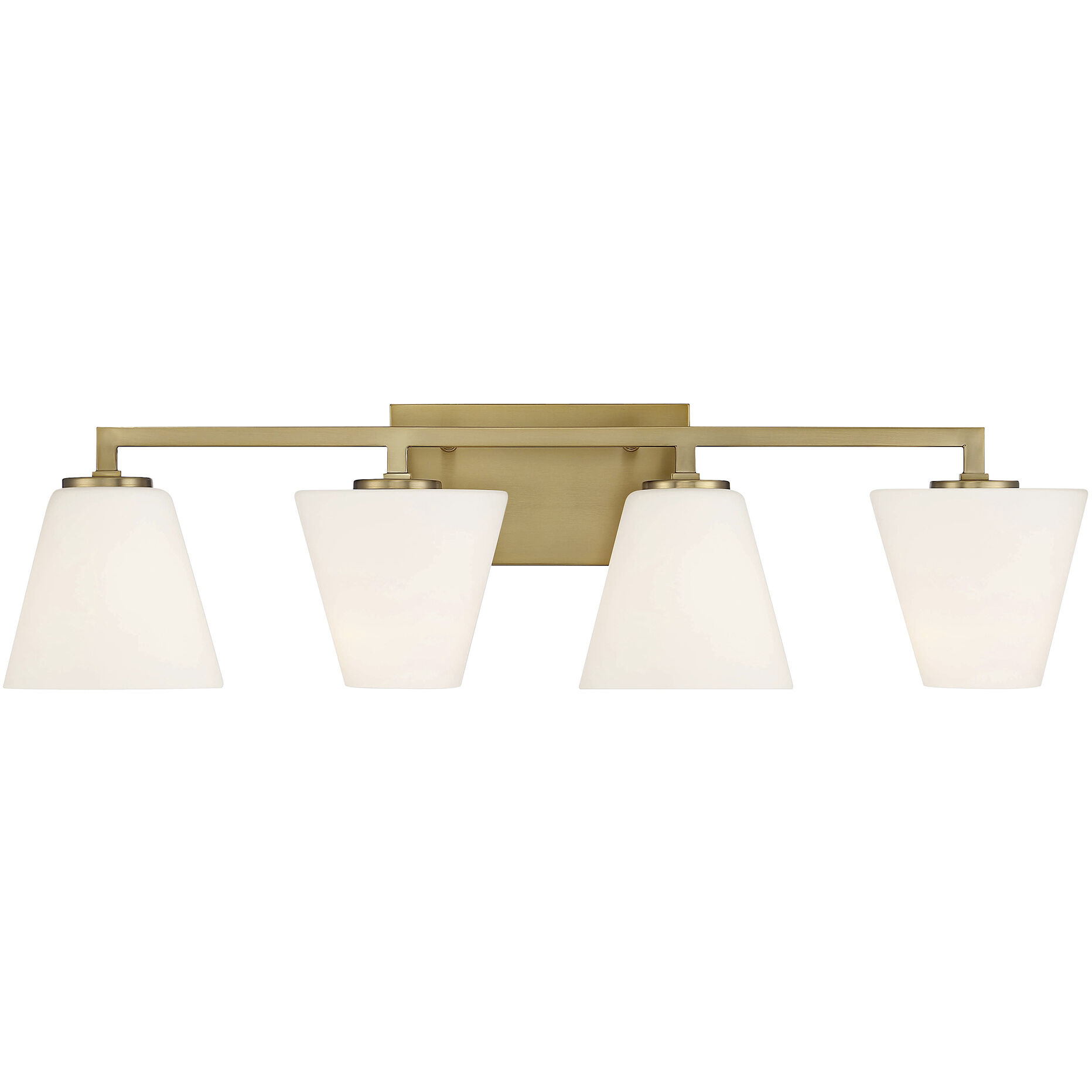Palmyra 4 Light 33 inch Brushed Gold Vanity Light Wall Light